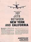 AMERICAN AIRLINES 1960 BOEING 707 JETS BETWEEN NEW YORK