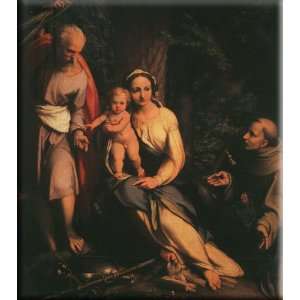   Saint Francis 14x16 Streched Canvas Art by Correggio