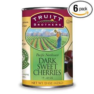 Truitt Brothers Pacific Northwest Dark Sweet Cherries in Juice, 15 oz 