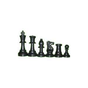  Black Chess Set w/Extra Queen & Bag HDG 1101 Toys & Games