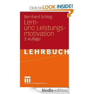 Lern  und Leistungsmotivation (German Edition) Bernhard Schlag 