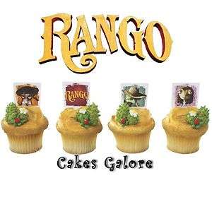 Rango & Friends Cake Cupcake Pick Decoration Toppers Party Favors 12 