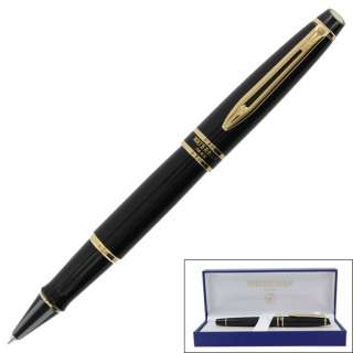 Waterman Expert II Black Lacquer Rollerball Pen 097783400219  