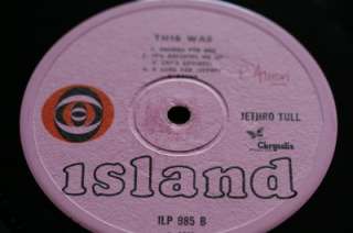 JETHRO TULL This Was Mono 1st Pressing Vinyl LP ILP985 Island Wide 