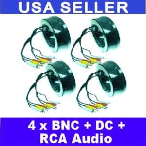 75Ft CCTV Video Audio Cameras Cable BNC+Power+RCA  