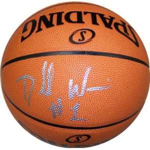  Dorell Wright Autographed Basketball Leather Sports 