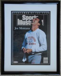 Joe Montana Autographed Sports Illustrated Cover  