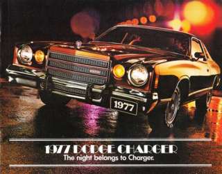 1977 77 Dodge Charger original sales brochure MINT  