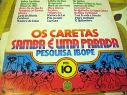 OS CARETAS Samba E Uma Parada Pesquisa Ibope vol. 10 LP  