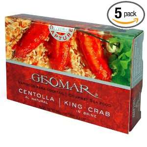 Geomar Gourmet Seafood, Centolla King Crab, 3.2 Ounce Boxes (Pack of 5 
