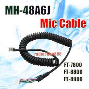 Mic Cable Fr Yaesu MH 48A6J FT 7800 FT 8800 FT 8900 02  