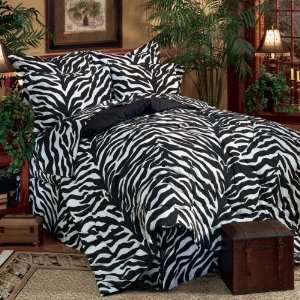  Zebra Print Bed In A Bag Comforter Set Xl Twin