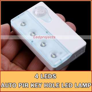 LED Infrared PIR Auto Sensor Motion Detector Light Night Lamp White 