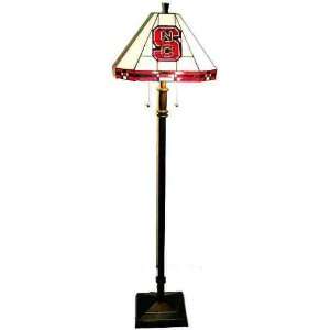   State University Wolfpack Stained Glass Floor Lamp