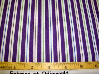 Cotton quilting sewing fabric Purple & white 1 yd x 60  