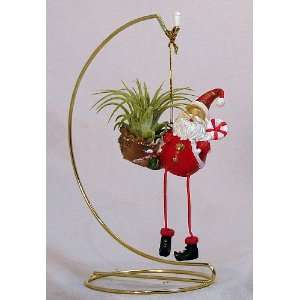  Gold Easel with Loop + Living Christmas Santa Claus 