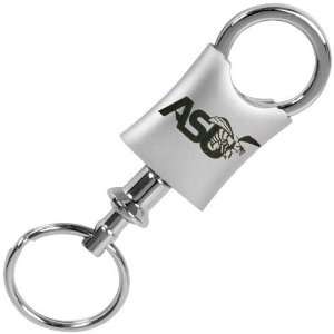  NCAA Alabama State Hornets Brushed Metal Valet Keychain 