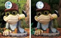 Yard Art ~ Whimsical Welcome Frog Garden Statue  