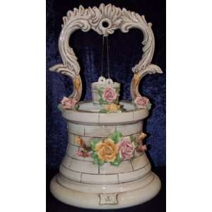  Capodimonte Wishing Well with Roses