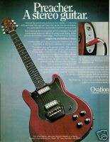 1978 A STEREO GUITAR THE PREACHER OVATION GUITAR AD  