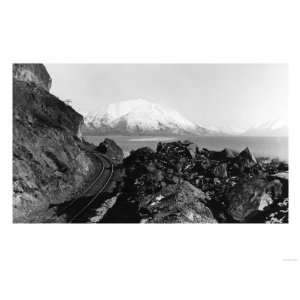  Turnagain Arm from Alaska Railroad Route Photograph   Alaska 