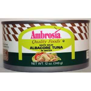 Ambrosia, Tuna Solid Albacore, 12 oz  Grocery & Gourmet 