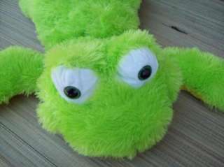 GOFFA Bright Green Yellow FROG Plush Stuffed Animal 21  