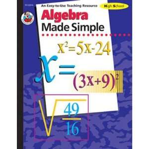  Algebra Made Simple Gr 9 12