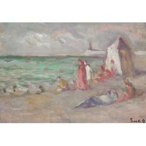 com FRAMED oil paintings   Maximilien Luce   24 x 16 inches   Bathers 