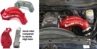 Banks High Ram intake flows air much more efficiently, providing 