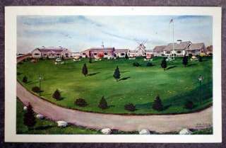   Orleans, Mass. Nauset Knoll Motor Lodge from painting, 1950s  60, Nice