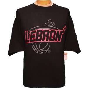  5XL NBA Miami Heat James Lebron #6 Screenprint T shirt 5XL 