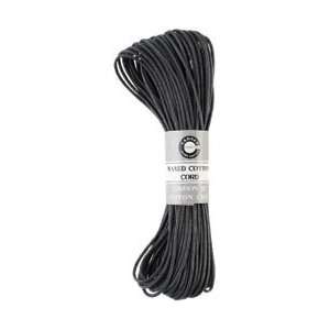  Canvas Corp Waxed Cotton Cord 45 Feet/Pkg Black; 6 Items 