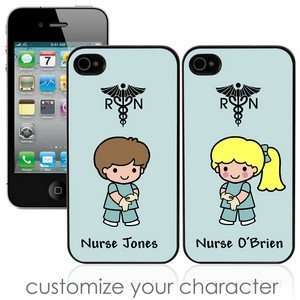  Custom Character Nurse Personalized Case for iPhone 4 and 