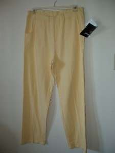 ONQUE CASUALS NEW Golden Haze Yellow Sweatpants Womens SZ X Large 