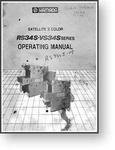 Hamada RS34S / VS34S Satellite Operators Manual  