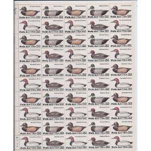 Duck Decoys Collectible Stamp Sheet