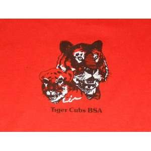 Tiger Cubs BSA Den Leader Shirt ORANGE Crew Neck ONEITA Mother Daddy 