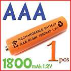 AAA LR3 R03 1800mAh Ni MH Rechargeable Battery Orange  