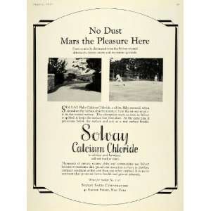  1927 Ad Solvay Calcium Chloride Tennis Court New York 