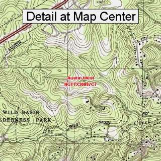   Map   Austin West, Texas (Folded/Waterproof)