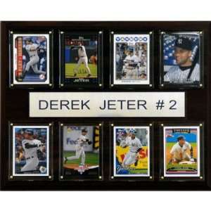  MLB Derek Jeter New York Yankees 8 Card Plaque