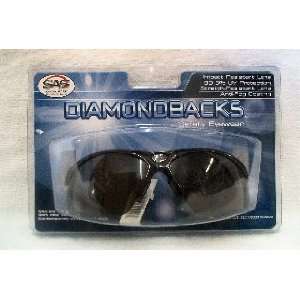   Diamondbacks Black Safety Eyewear   Black Frame/Shade Lens Automotive