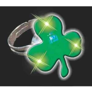    Blank shamrock ring with flashing led lights.