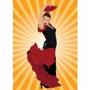 Flamenco dancer Card