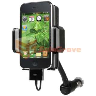 New FM Transmitter Charger Mount Stand for iPhone 3GS 4  