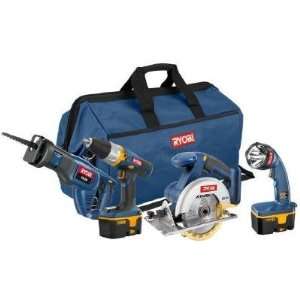   Reciprocating Saw, Flashlight, 2 P100 Batteries, Charger and Tool Bag