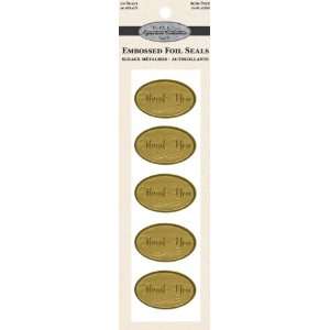 Embossed Foil Seal Stickers 1.25 20/Pkg Thank You 