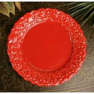 Red Salad Plate   Set of 4 