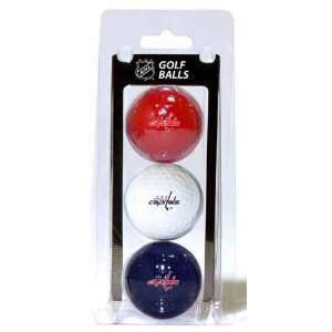  Washington Capitals Set of 3 Multicolor Golf Balls Sports 